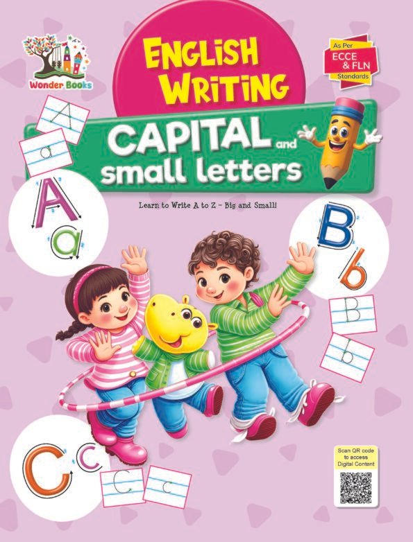 Wonderpatch Learning Books Wonder Books LKG English Writing (Capital and Small Letters) – Scholar Mind
